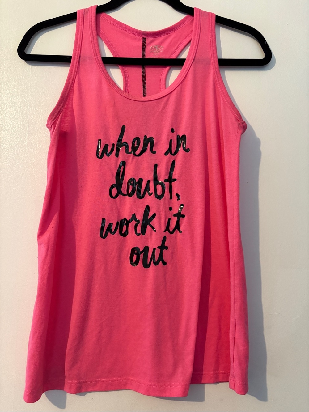 Athletic Works Hot Pink Graphic Racerback Tank